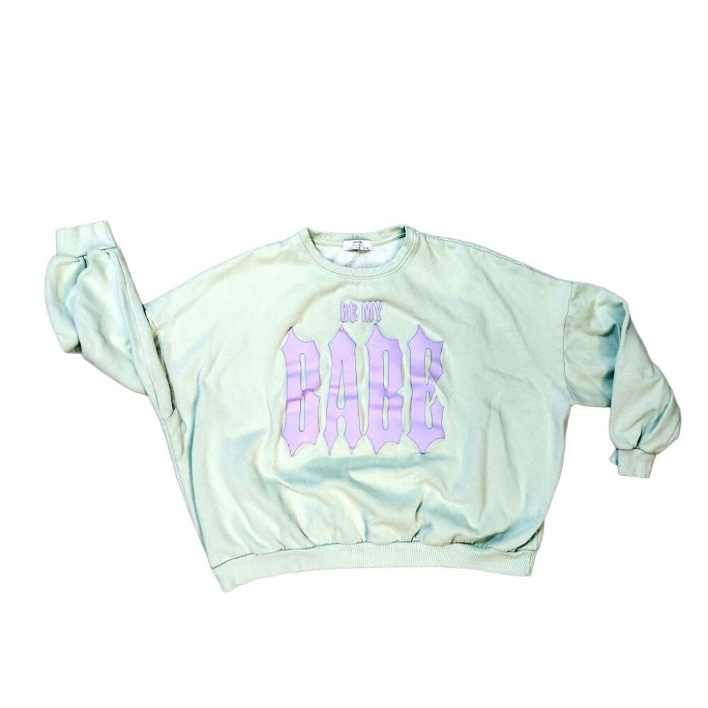 Bershka BE MY BABE Sweatshirt - Medium